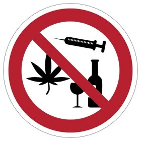 alcohol en drugs verboden