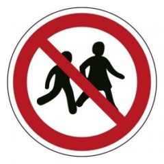 kinderen niet toegestaan