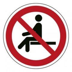 verboden te zitten